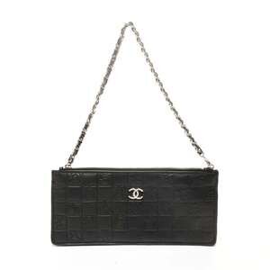 CHANEL Icon Motif Lambskin One-Shoulder Handbag in Black WS24896